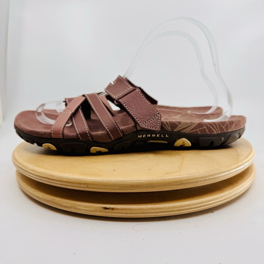 Merrell Sandspur Rose Sandals Shoes Womens 7 Slip On Slide Comfort pink